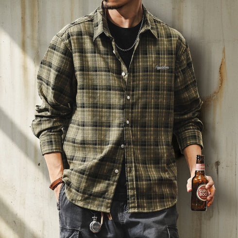 Classic Check Button Shirt P1708