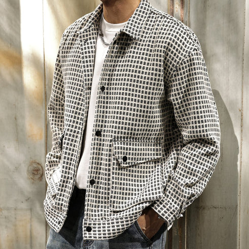 Lapel Check Jacket P1068