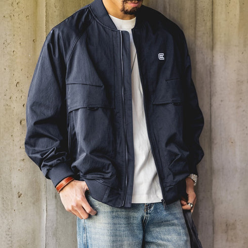 ミリタリーテイストジップブルゾン P1954