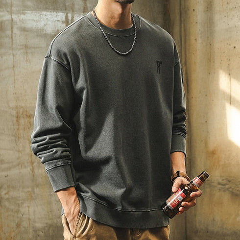 Big Logo Back Print Long Sleeve Sweatshirt P1750