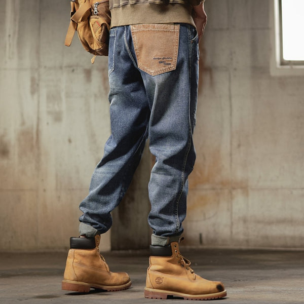 Vintage Patch Pocket Denim Jeans P0289