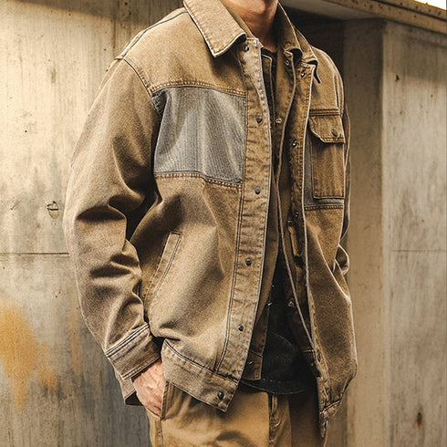 Combination Fabric Work Jacket P1853