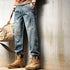 Vintage Wash Denim Jogger Pants P1781