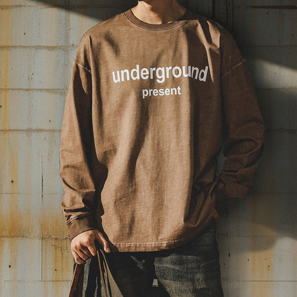 Underground Typography Long Sleeve T-Shirt P1741
