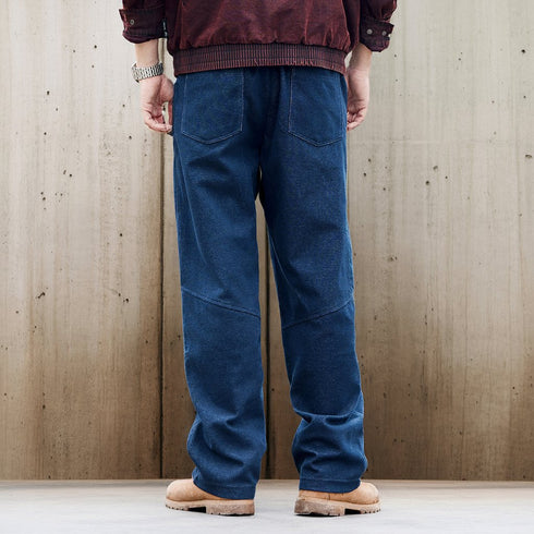 Panel Design Wide Line Sweatpants P1968