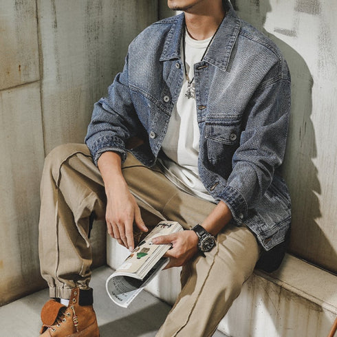 Vintage Wash Denim Jacket P1732