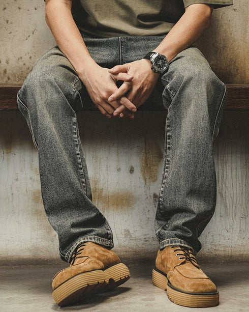 Contrast Pocket Denim Jeans P1540