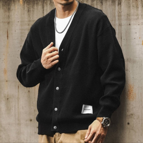 【OUTLET/即納】ミニマルVネックニットカーディガン P1679