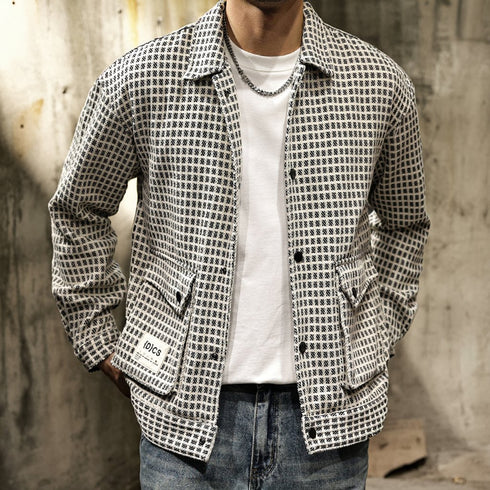 Lapel Check Jacket P1068