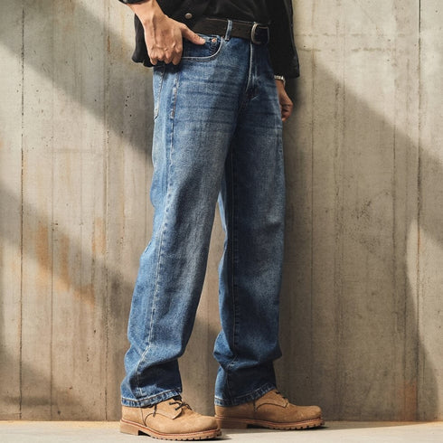 【OUTLET/即納】クラシックウォッシュストレートデニムパンツ P1939