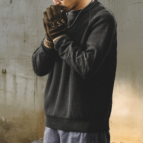 Simple Raglan Long Sleeve Sweatshirt P1647