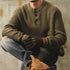 Henley Neck Knit Sweater P1650