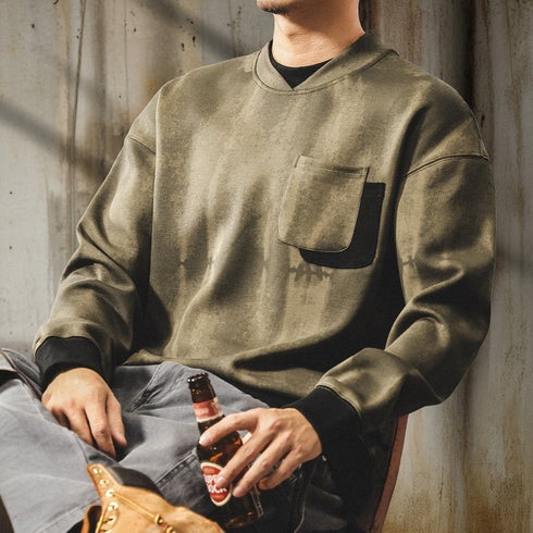 【OUTLET/即納】ヴィンテージウォッシュクルーネックスウェット P1862
