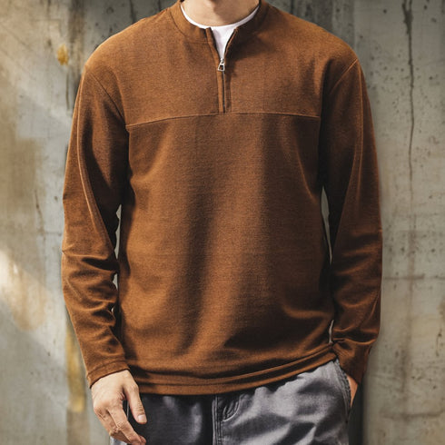 Simple Half Zip Tops P1691