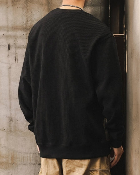 Contrast Line Design Pocket Sweatshirt P1572