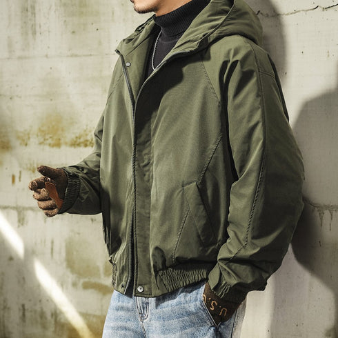 Military Mood Down Hooded Jacket P1867