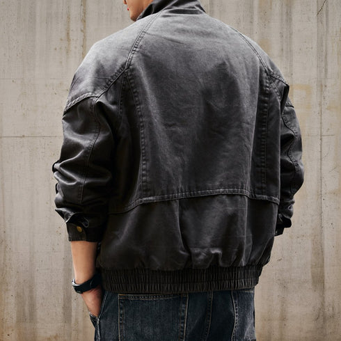 Vintage Mood Stand Zip Jacket P1922