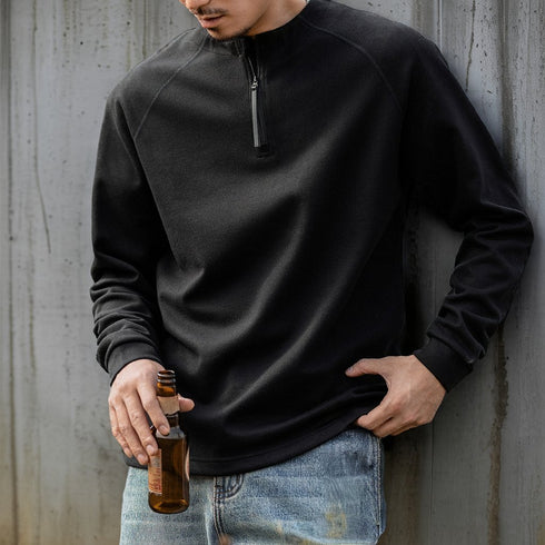 Half Zip Raglan Long Fleece P1959