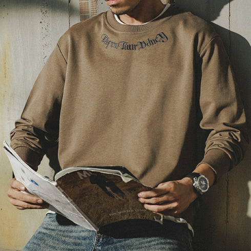 Monotone Logo Accent Long Sleeve Sweatshirt P1580