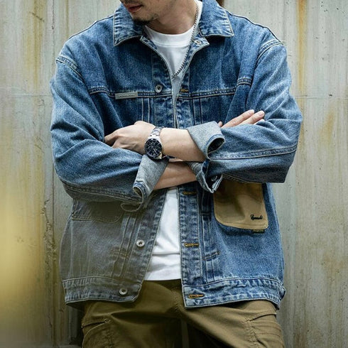 American Denim Loose Casual Jacket P0416