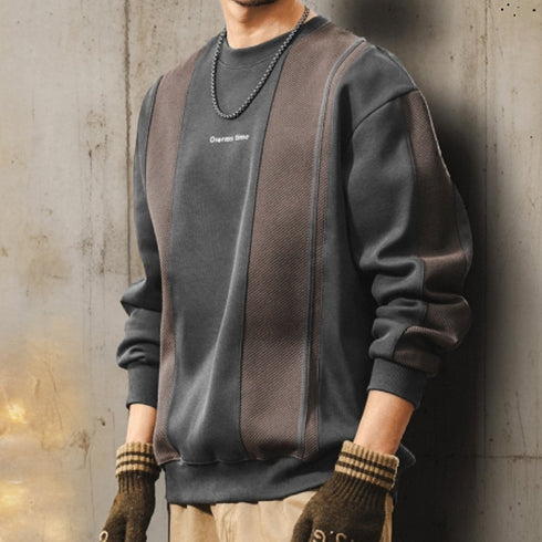 Military Taste Line Design Long Sleeve Sweatshirt P1612