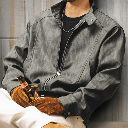 Classic Mode Stand Collar Jacket P1840