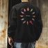 Colorful Feather Circle Back Print Sweatshirt P1837