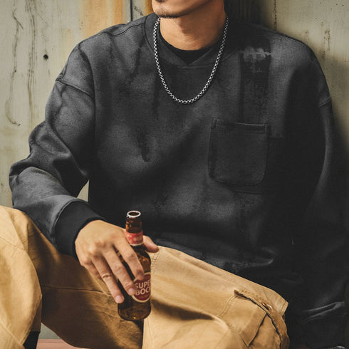 Vintage Wash Silhouette Crewneck Sweatshirt P1862