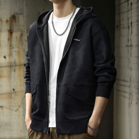 Classic Style Zip Sweat Hoodie P1655