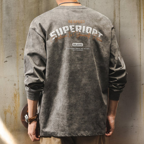 Back Print Long Sleeve T-shirt P1705