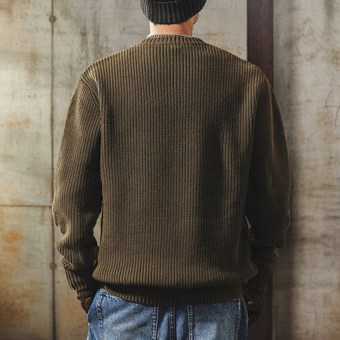 Classic Rib Knit Sweater P1901