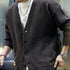 American Heavy V-neck Knit Cardigan P0397