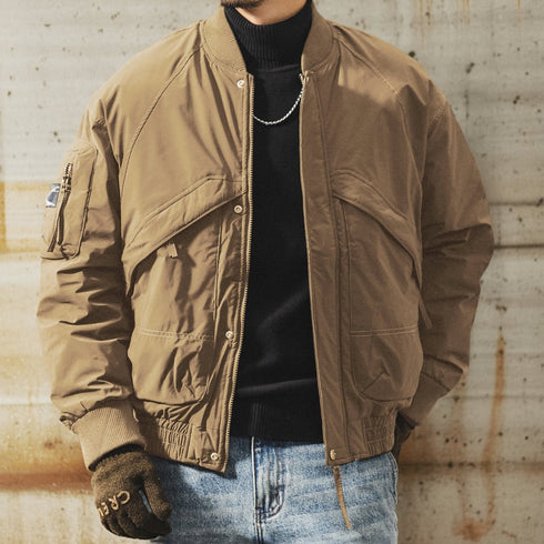 Military Taste Simple Silhouette Jacket P1872