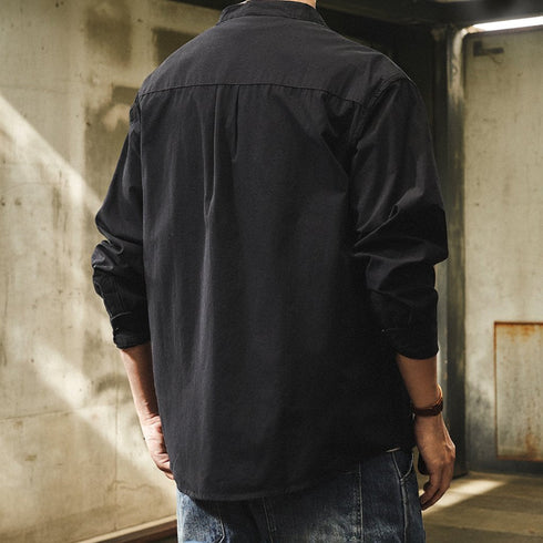 【OUTLET/即納】ナチュラルバンドカラーベーシックシャツ P1822