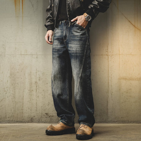 Vintage Wash Denim Pants P1737