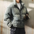 Washed Color Short Down Jacket P1866