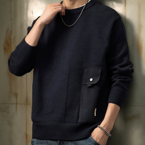 Urban Casual Design Crewneck Knit P1652