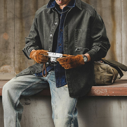 Military Taste Oversized Work Shirt P1728