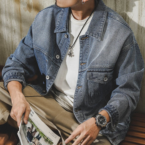 Vintage Wash Denim Jacket P1732
