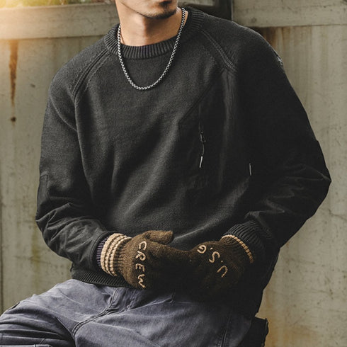 Simple Raglan Long Sleeve Sweatshirt P1647