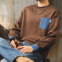 Trad Color Block Pocket Long Sleeve T-shirt P1845