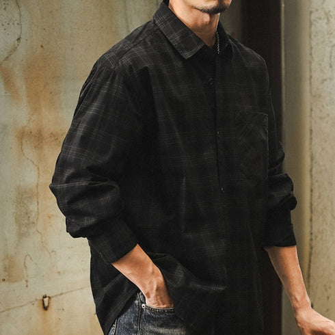 Monochrome Plaid Shirt P1632