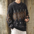 Geometric Pattern Nordic Knit Sweater P1852