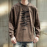 Modern Texture Graphic Long T-shirt P1790