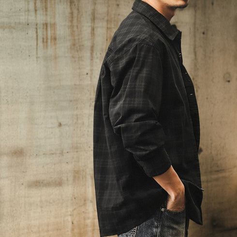 Monochrome Plaid Shirt P1632