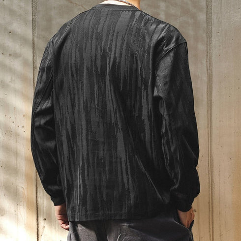 Natural Uneven Long Sleeve T-shirt P1949