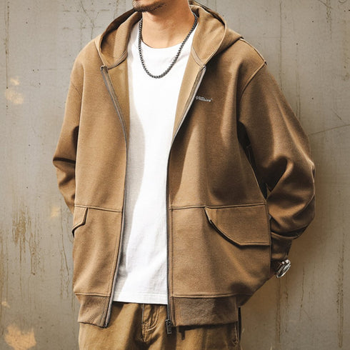 Classic Style Zip Sweat Hoodie P1655