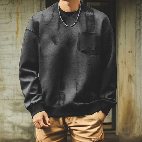 【OUTLET/即納】ヴィンテージウォッシュクルーネックスウェット P1862