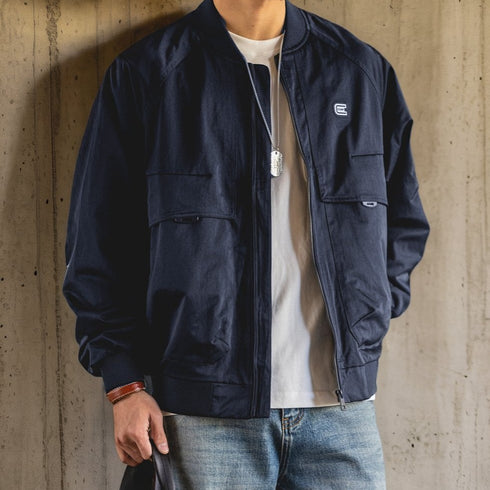 ミリタリーテイストジップブルゾン P1954