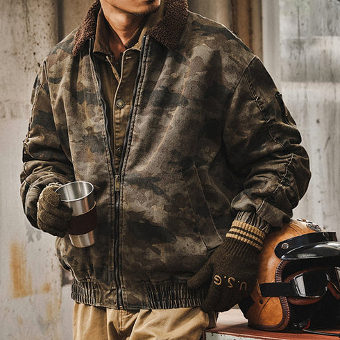 Camouflage Pattern Blouson P1874